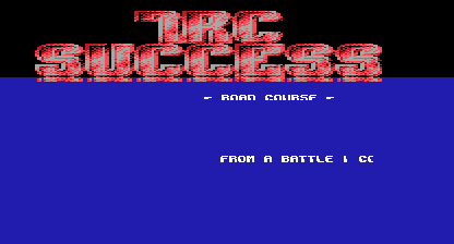 Road course Title Screen